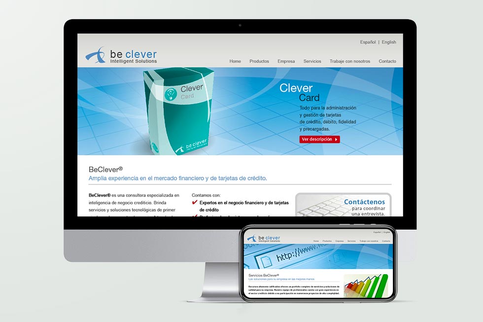 Be Clever Intelligent Solutions | Sitio web institucional