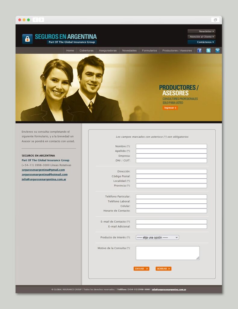 Seguros en Argentina | Sitio web institucional